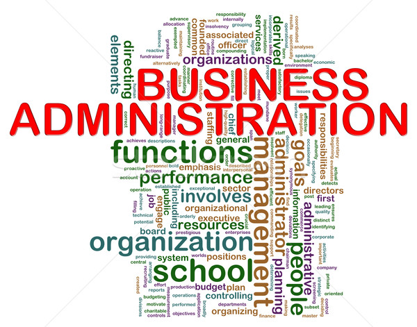 Business Verwaltung Wort Tags Illustration Stock foto © nasirkhan