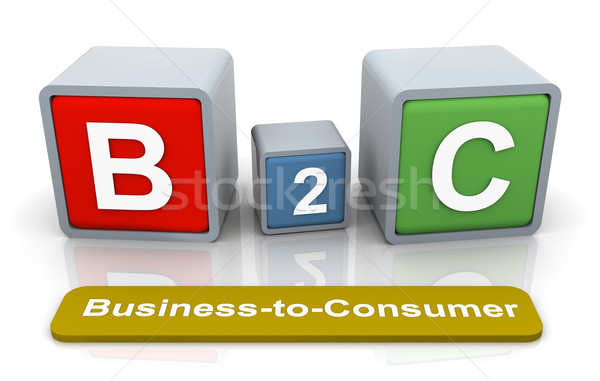 3d buzzword b2c Stock photo © nasirkhan