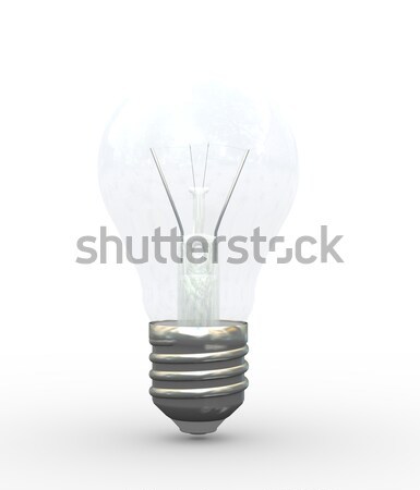 3D электрических лампа белый человек Сток-фото © nasirkhan