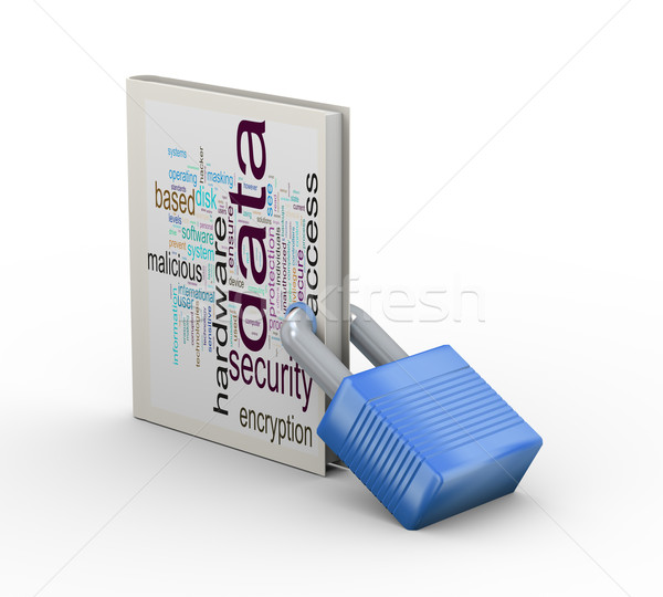 3D cadenas données livre 3d illustration [[stock_photo]] © nasirkhan