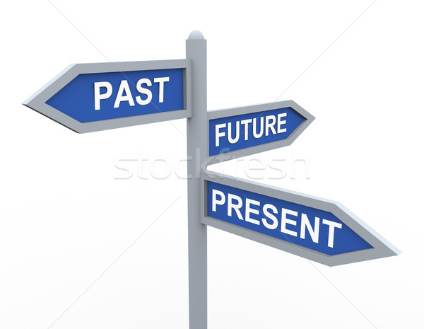 Present, past and future Stock photo © nasirkhan