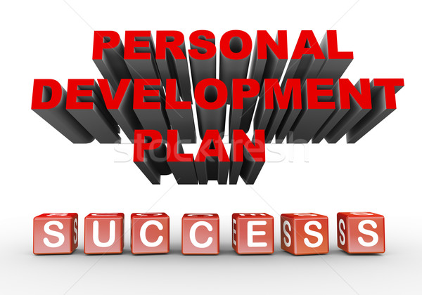3d personal development plan Stock photo © nasirkhan