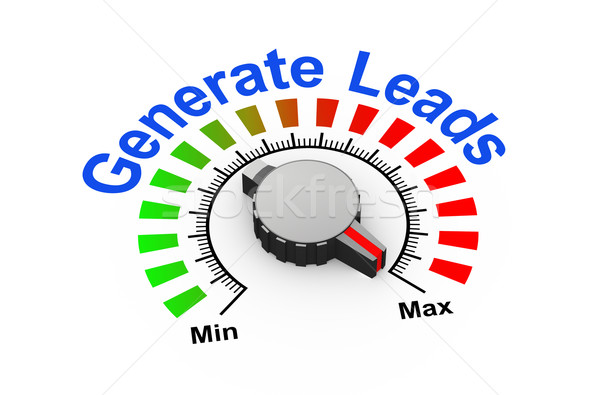 3d knob - generate leads Stock photo © nasirkhan