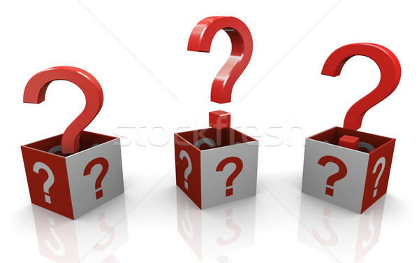3d question marks Stock photo © nasirkhan