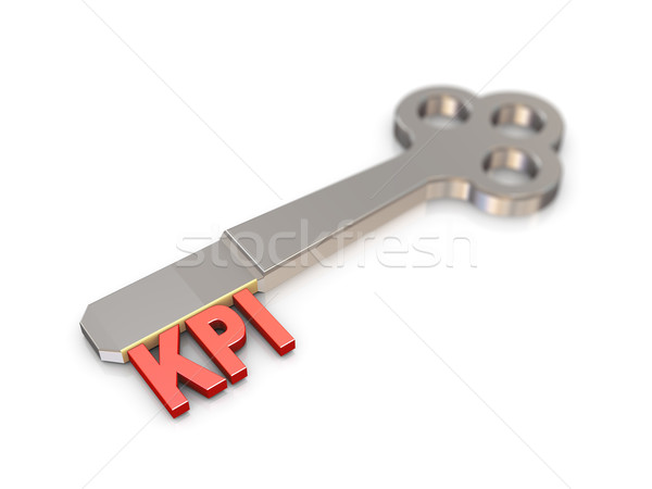 3d kpi word key  Stock photo © nasirkhan