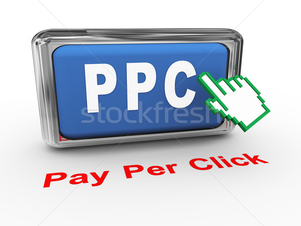 3d hand Pay per click button Stock photo © nasirkhan