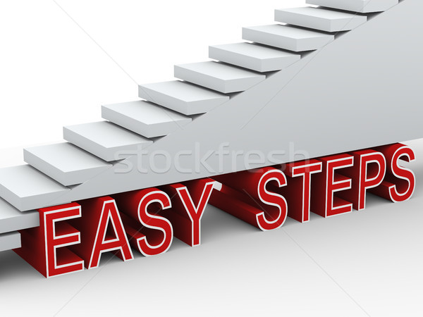 3d stairs easy steps Stock photo © nasirkhan