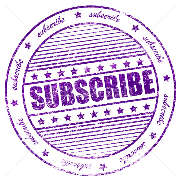 Grunge subscribe now rubber stamp Stock photo © nasirkhan