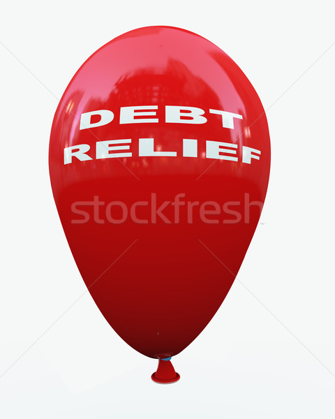 3d debt relief balloon Stock photo © nasirkhan
