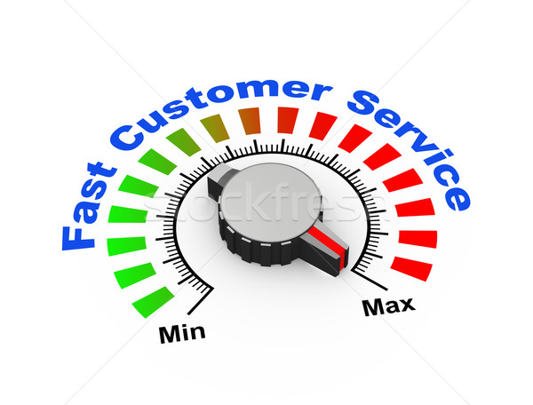 3d knob - fast customer suppor Stock photo © nasirkhan