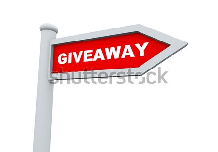 3d giveaway roadsign Stock photo © nasirkhan