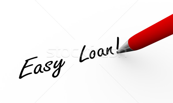 3d pen writing easy loan illustration Stock photo © nasirkhan