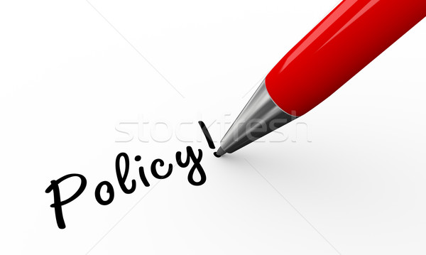 3d pen writing policy Stock photo © nasirkhan