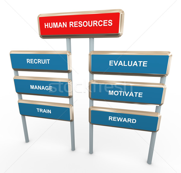 3d human resources Stock photo © nasirkhan