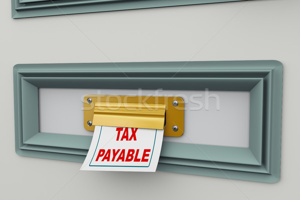 3d tax payable Stock photo © nasirkhan