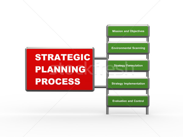 3d Strategic planning process Stock photo © nasirkhan
