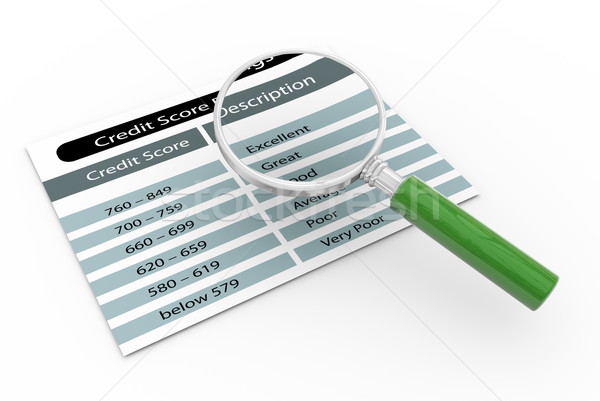 Magnifier and credit score rating Stock photo © nasirkhan