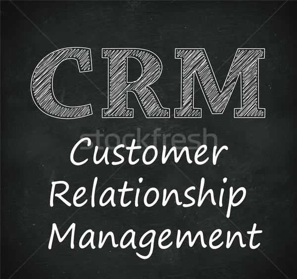 Chalkboard illustration of crm - customer relationship managemen Stock photo © nasirkhan