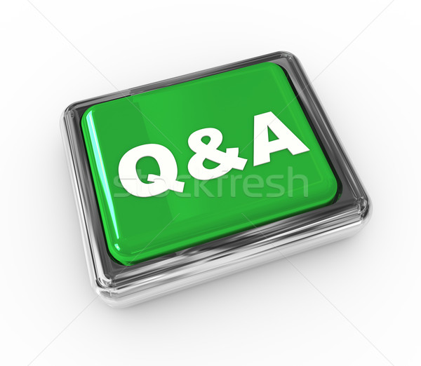 3d push button q&a Stock photo © nasirkhan