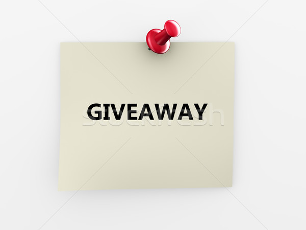 3d giveaway thumbtack Stock photo © nasirkhan