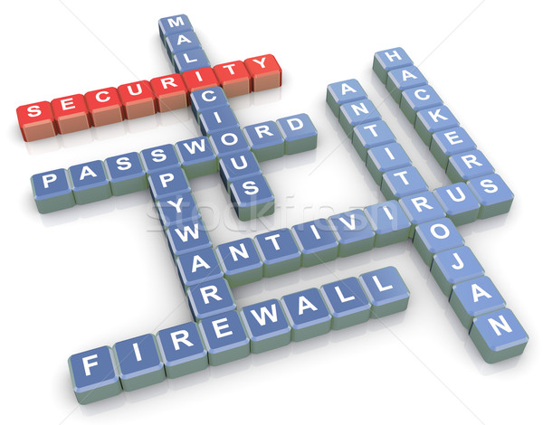 Cuvinte incrucisate securitate 3d face calculator web scrisoare Imagine de stoc © nasirkhan