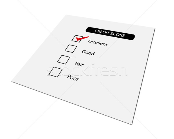 Stock photo: Credit Score Rating survey