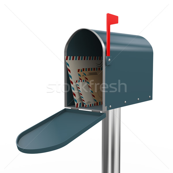 3D mailbox rendering 3d business finestra Foto d'archivio © nasirkhan
