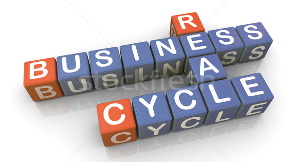3D palavras cruzadas 3d render real negócio ciclo Foto stock © nasirkhan