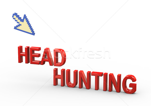 3d pointer and headhunting Stock photo © nasirkhan