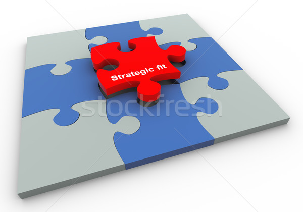Buzzword strategic fit Stock photo © nasirkhan