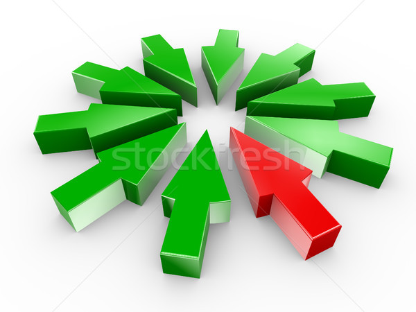 3d arrow in circle Stock photo © nasirkhan