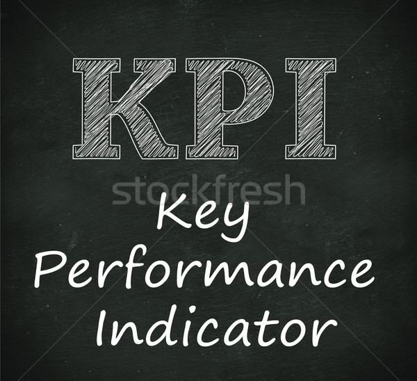Chalkboard illustration of kpi - key performance indicator Stock photo © nasirkhan