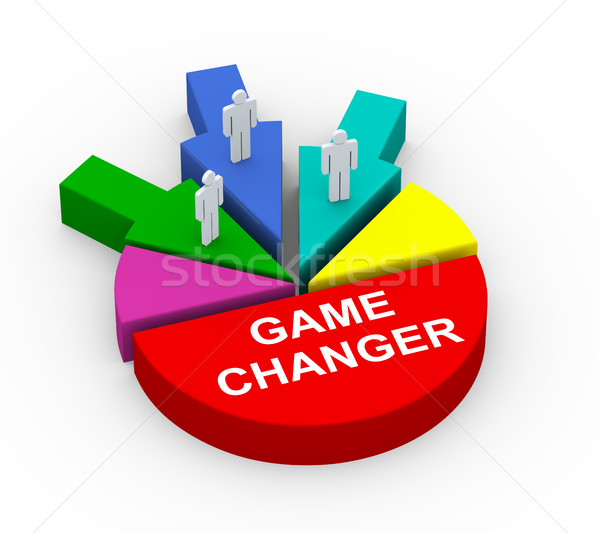 3d concept of business alliance game changer  Stock photo © nasirkhan