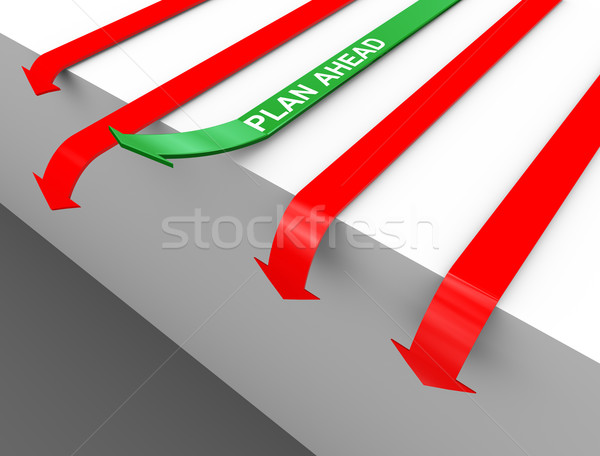 3d plan ahead arrow Stock photo © nasirkhan
