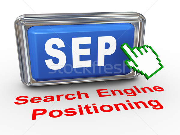 3d hand cursor sep - search engine positioning button Stock photo © nasirkhan
