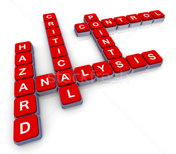 Crossword of haccp Stock photo © nasirkhan