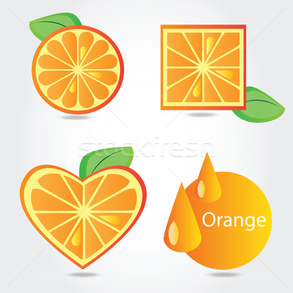 Shapes of orange fruit  Stock photo © Natali_Brill