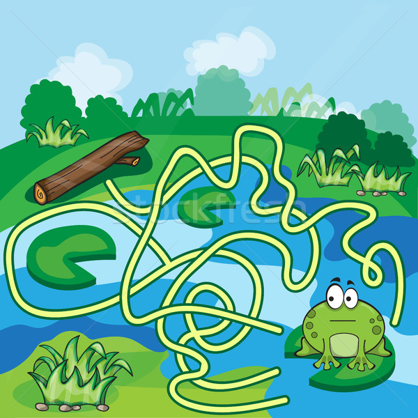 Frogs Maze Game  Stock photo © Natali_Brill