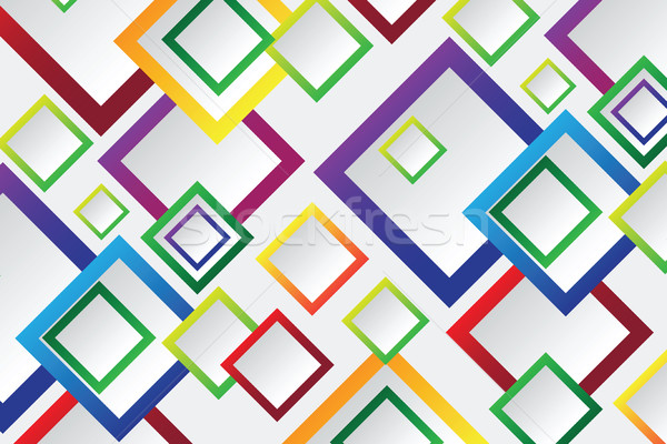 Kleurrijk vierkante vector ontwerp internet gelukkig Stockfoto © Natali_Brill