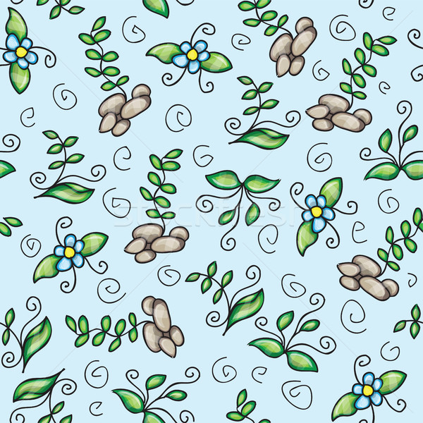 Vector seamless pattern with grass Stock photo © Natali_Brill