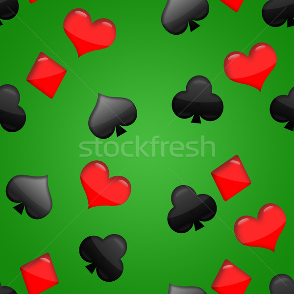 Seamless background with card suits symbols  Stock photo © Natali_Brill