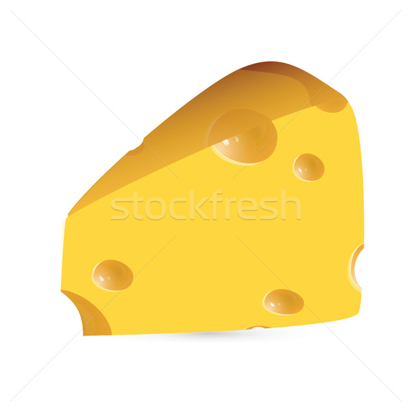 Stok fotoğraf: Peynir · yalıtılmış · beyaz · gıda · arka · plan · sarı