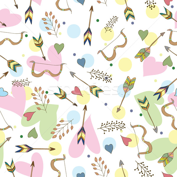 Ethnic colorful seamless pattern made in vecor Stock photo © Natali_Brill