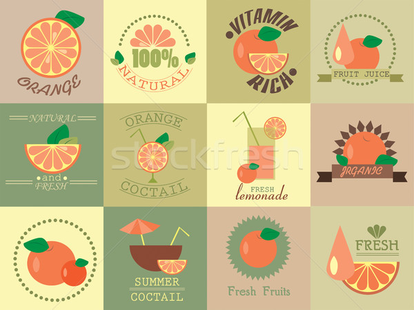 Foto stock: Fruto · de · laranja · coquetel · conjunto · motivar · quadro · desfrutar