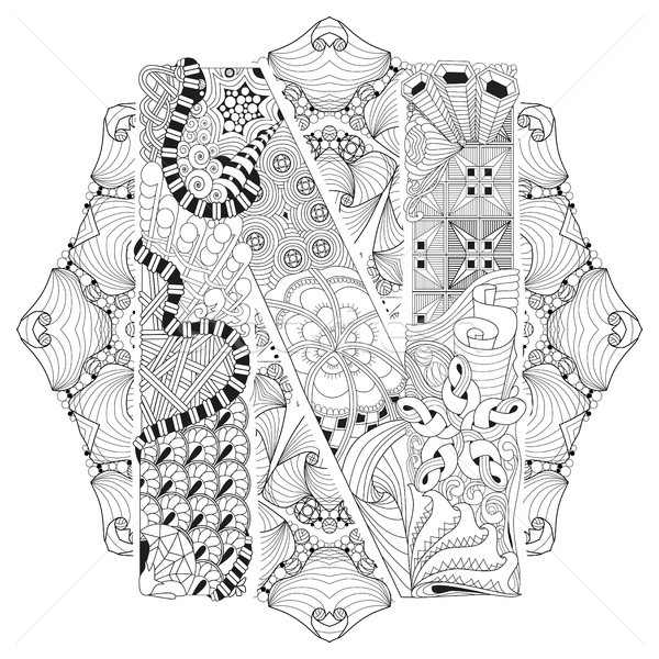 Mandala vetor decorativo arte projeto Foto stock © Natalia_1947