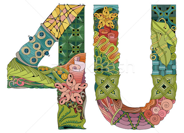 Vector decorativ obiect artă proiect Imagine de stoc © Natalia_1947