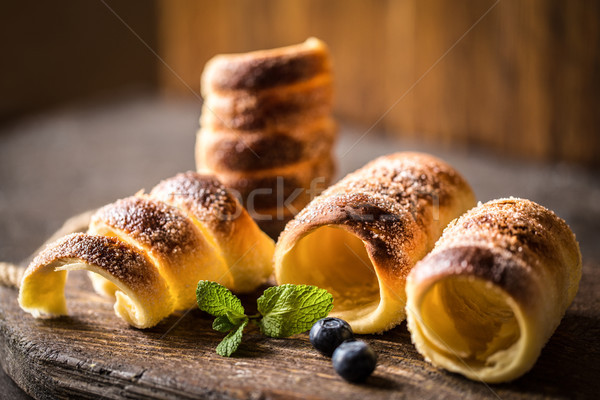Hungarian traditional twisted loaf kurtas, dessert Stock photo © Natalya_Maiorova