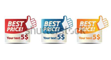 Best price banners Stock photo © Natashasha