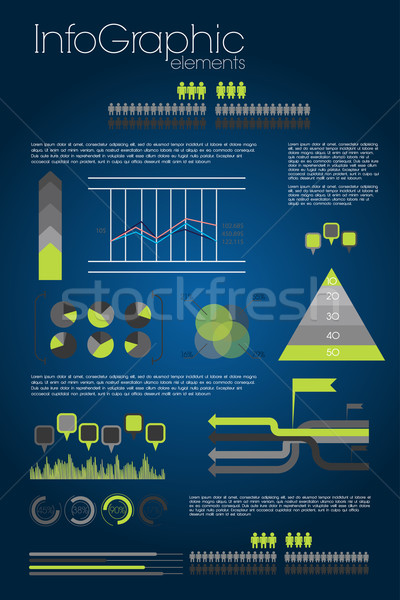 Modern infographic with elements Stock photo © Natashasha
