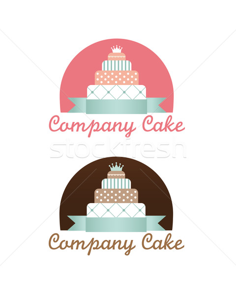 Cute cakes set Stock photo © Natashasha
